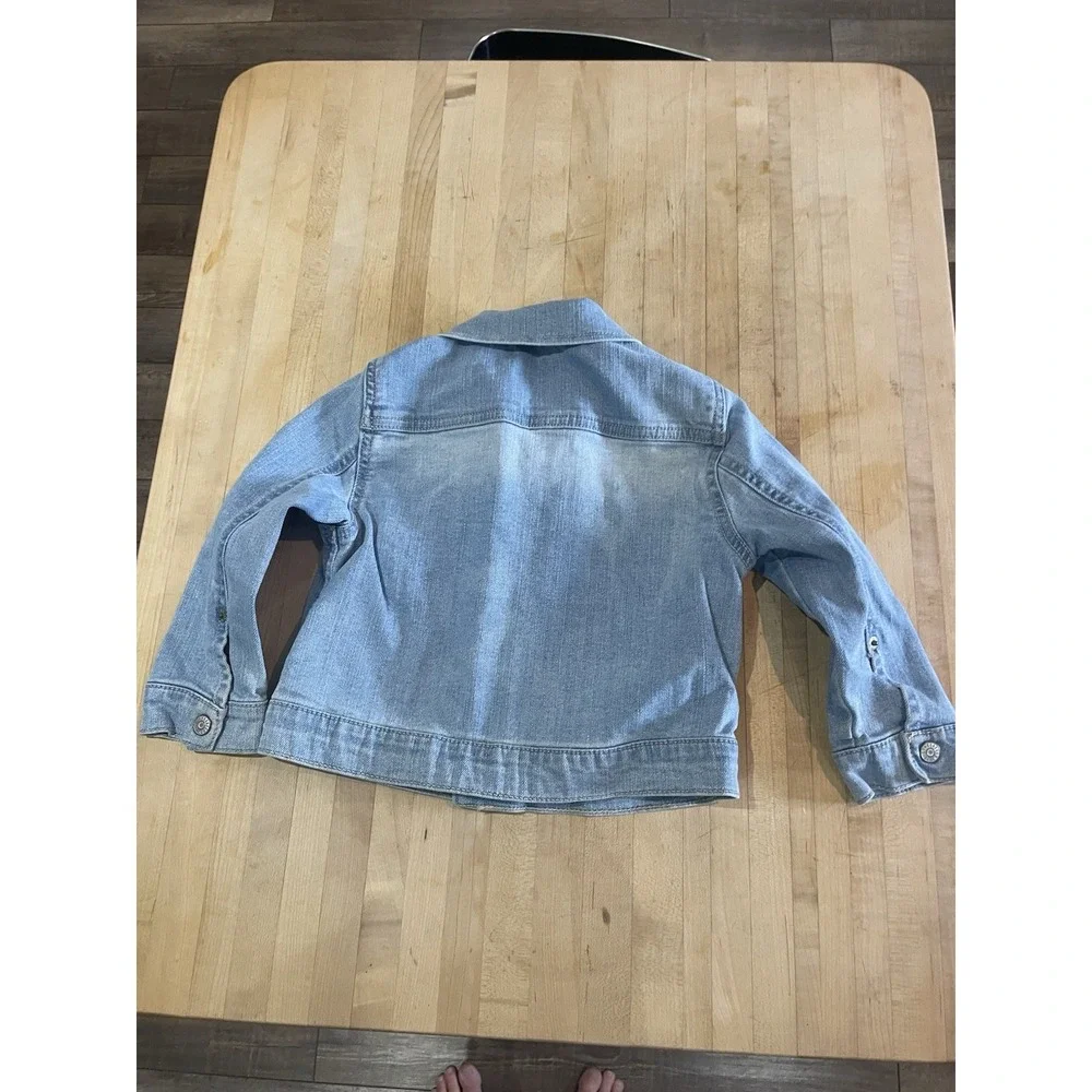 Gymboree Light Blue Denim Jacket Girls 2T Toddler Long Sleeve Button Pockets